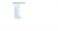 Desktop Screenshot of hostk4.gea-tech.com